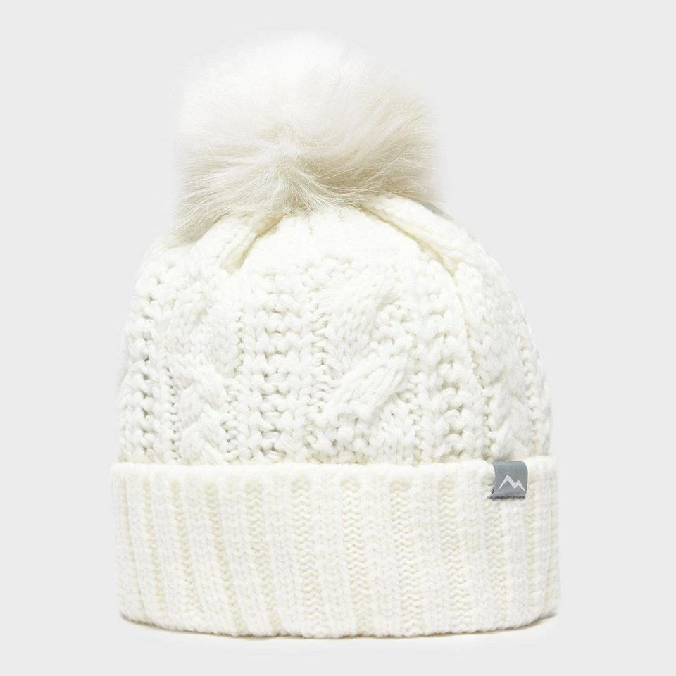 Women's Daisy Cable Knit Bobble Hat 1 Women's Daisy Cable Knit Bobble Hat