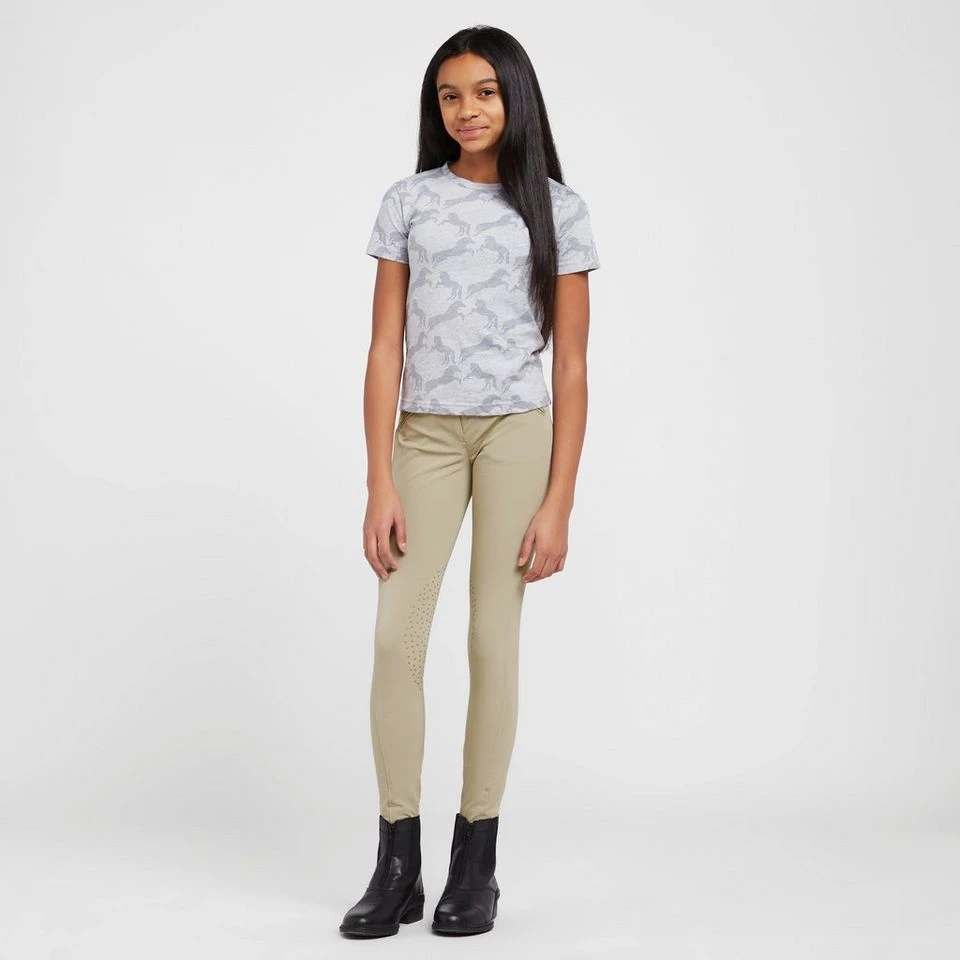 Kids’ Thompson Knee Patch Breeches Beige 3 Kids’ Thompson Knee Patch Breeches Beige - Image 3