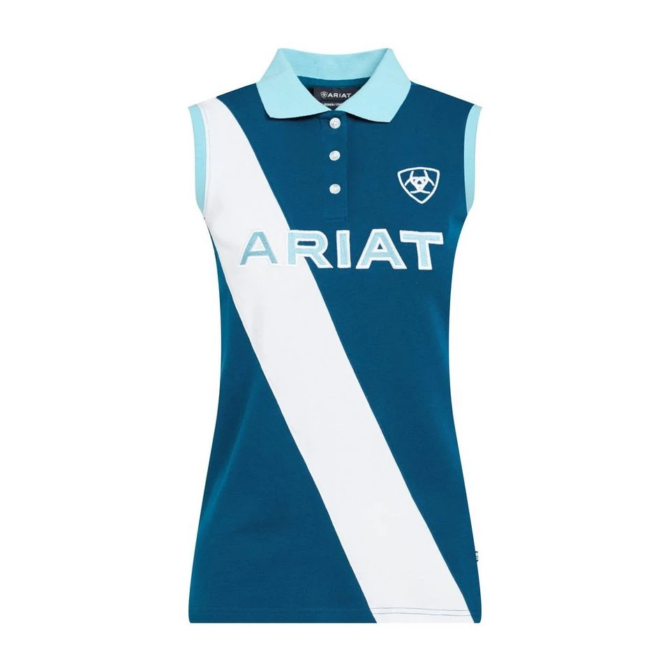 Ariat Women's Taryn Sleeveless Polo Shirt 6 Ariat Women's Taryn Sleeveless Polo Shirt - Image 6
