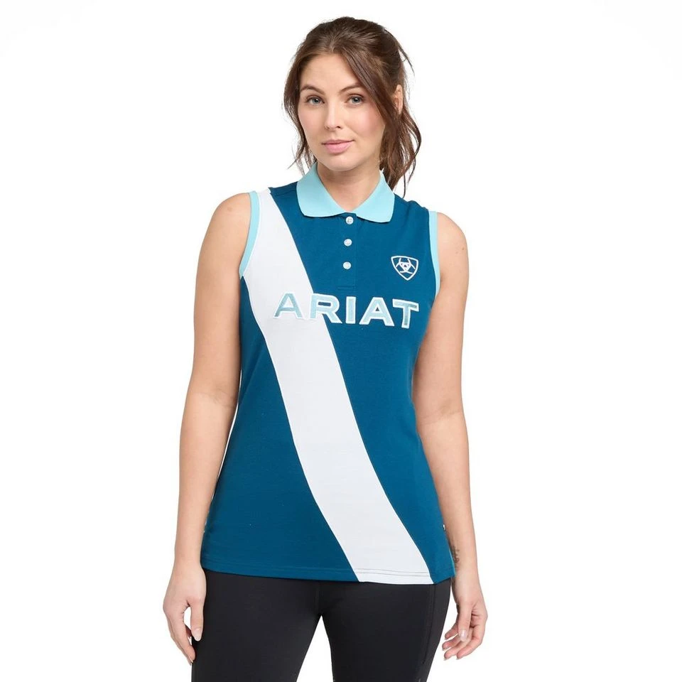 Ariat Women's Taryn Sleeveless Polo Shirt 7 Ariat Women's Taryn Sleeveless Polo Shirt - Image 7