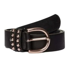 Womens Leather Belt With Rose Gold Detailing Black 5 Womens Leather Belt With Rose Gold Detailing Black -Regatta Sales Store go 576967 z