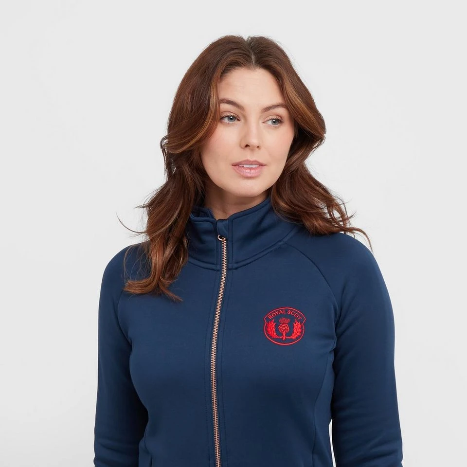 Women’s Zip Fleece In Dark Blue 5 Women’s Zip Fleece In Dark Blue - Image 5