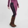 Women's Full Seat Riding Tights In Wine