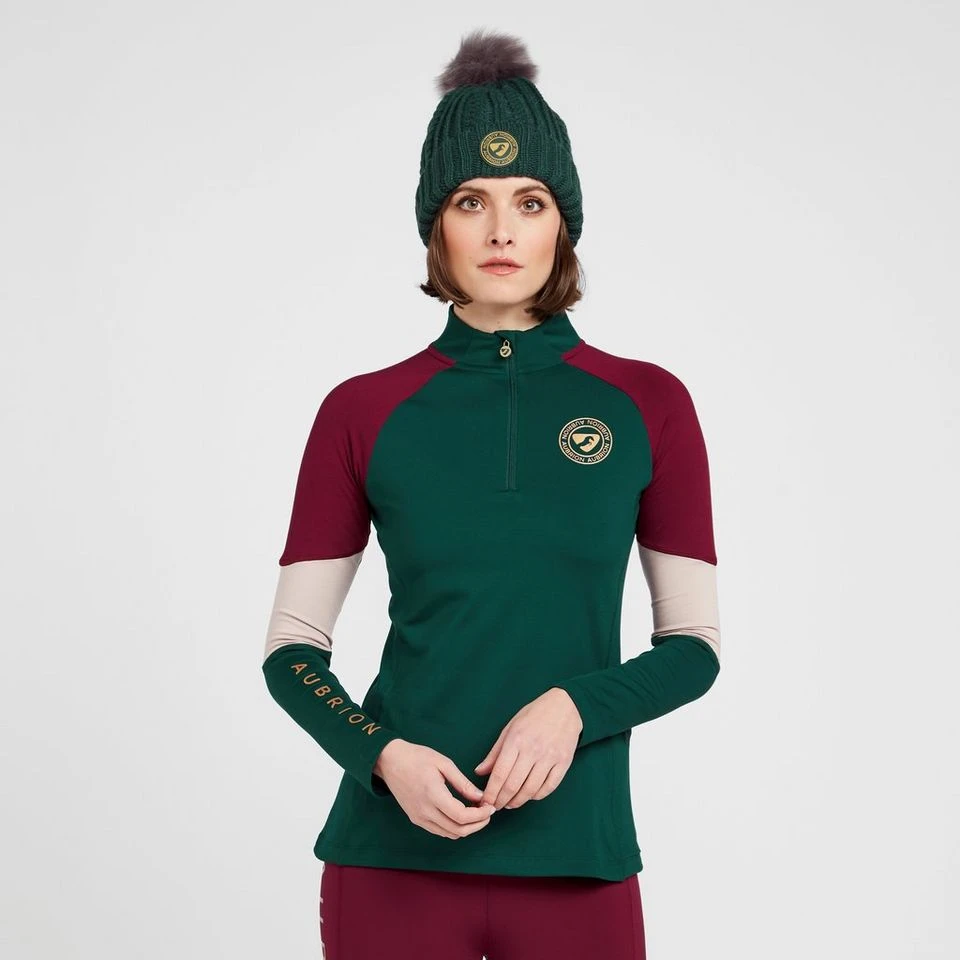 Womens Newbury Long Sleeved Base Layer Dark Green 1 Womens Newbury Long Sleeved Base Layer Dark Green