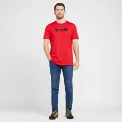 TROLL Men’s Front Logo Tee In Red -Regatta Sales Store go 643890 c