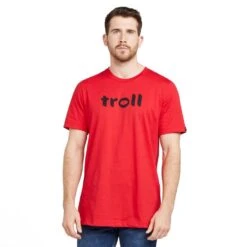TROLL Men’s Front Logo Tee In Red -Regatta Sales Store go 643890 z